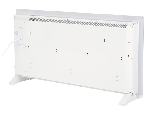 Vue arrière d''un radiateur blanc avec pieds