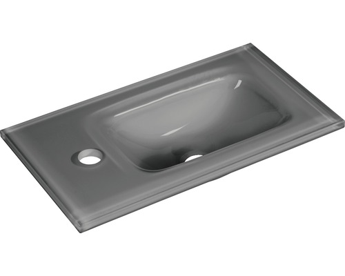 Lave-mains Vasque form&style FELINA 45,0 x 25,0 cm anthracite brillant verni(e) 82209