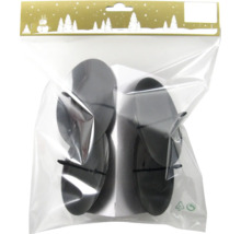 Lot de patins de meubles noirs