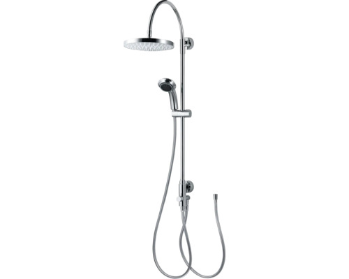 Colonne de douche avec inverseur Breuer Aquamaxx 200 pomme haute ronde chrome 9242008000099