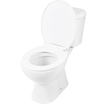 WC-Kombination Set Differnz Tiefspüler mit Spülrand Abgang waagerecht weiß glänzend mit WC-Sitz 38.500.02-thumb-2