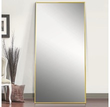 Miroir rectangulaire avec cadre doré