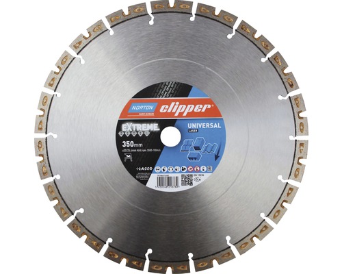 Disque diamanté Norton Clipper Extreme Universal Laser Ø 350x25,4 mm Norton Clipper Extreme Disque diamant, 350 mm