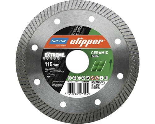 Disque diamanté Norton Clipper Extreme Ceramic Turbo Ø230x22,23 mm