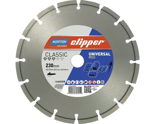 Disque diamanté Norton Clipper Classic Universal Laser Ø 350x25,4 mm