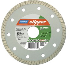 Norton Clipper Diamantscheibe Classic Ceramic Turbo Ø 125x22,23 mm