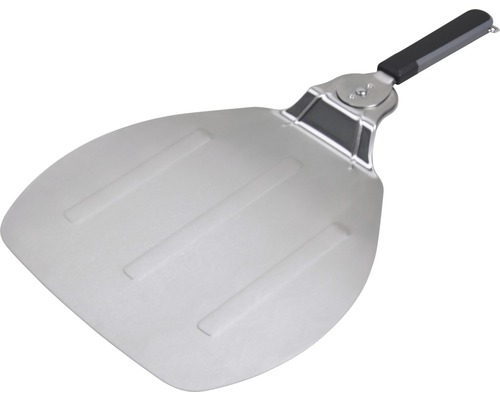 Pelle à pizza Spatule à pizza TENNEKER 55 x 31,5 x 4,5 cm acier inoxydable argent Pelle à pizza en métal avec manche pliable