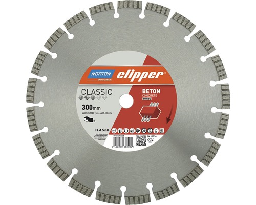 Disque diamanté Norton Clipper Classic Beton Turbo Ø 115x22,23 mm