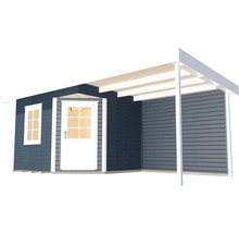 Gartenhaus weka Designhaus 213 A+ Gr. 1 hohes Durchgangsmaß 195 cm, mit Fußboden und Schleppdach 500 x 278 cm anthrazit