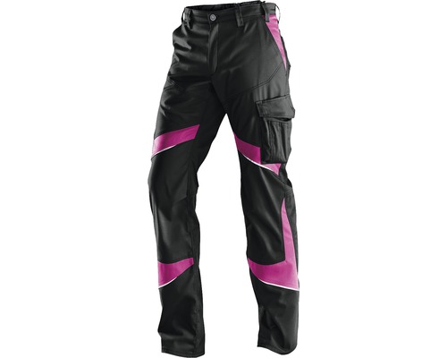 Pantalon pour femme Kübler Activiq, noir/rose vif, taille 50