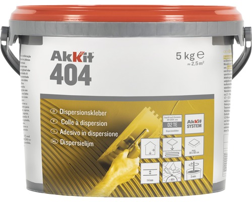Akkit 404 Dispersionskleber gebrauchsfertig D2 TE 5 kg-0