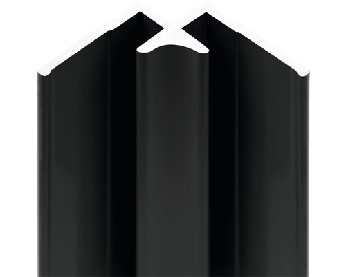 Raccord d'angle DecoDesign en angle 2550 mm noir
