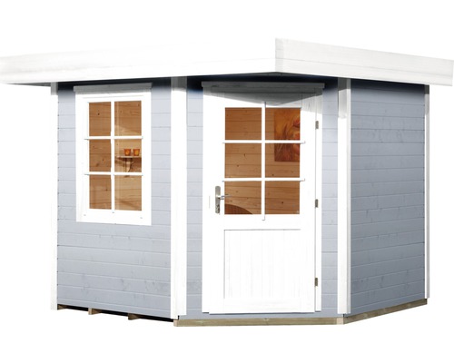Abri de jardin en bois avec fenêtre et porte