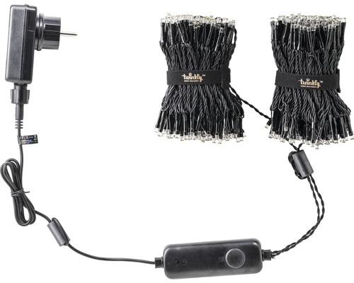 Guirlande lumineuse avec prise et commande