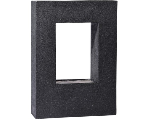 Fontaine de jardin design avec insert végétal 54,5x19x76 cm pierre artificielle gris avec tuyau et pompe Fontaine de jardin design avec insert végétal 54,5x19x76 cm pierre artificielle gris avec tuyau et pompe
