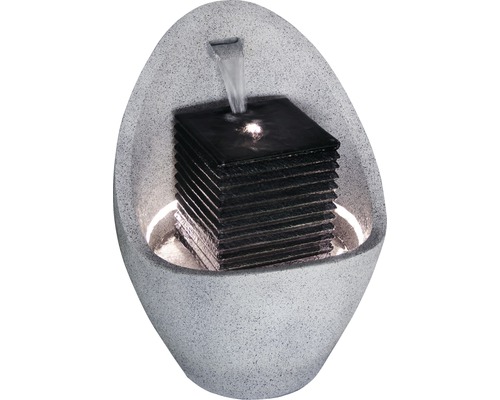 Fontaine d''intérieur avec jeu d''eau et éclairage