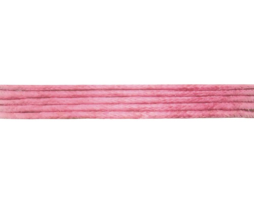Corde en coton rose vif 1mm/5m