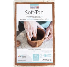 Glorex Soft-Ton Modelliertonpackung mit Abbildung eines Tongefäßes
