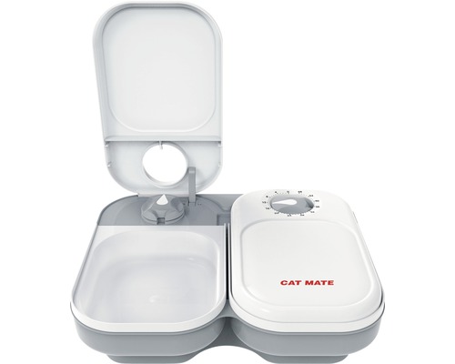 Automatische Katzenfutterstation mit Zeitschaltuhr und Futterbehälter