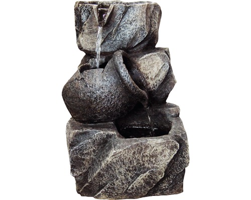 Fontaine d''intérieur décorative en pierre artificielle avec cascade d''eau