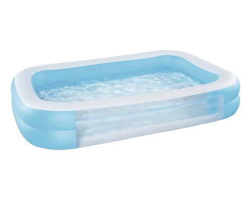 Pataugeoire piscine familiale avec fenêtre visuelle 906 l Piscine rectangulaire gonflable avec eau