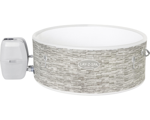 Lay-Z-Spa Vancouver Whirlpool mit Steinmaueroptik und Steuergerät