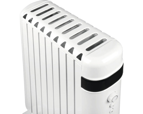 Detailansicht eines weißen Ölradiators