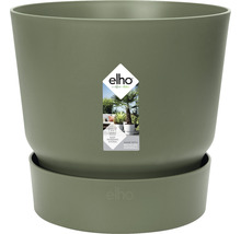 Pflanztopf elho greenville Kunststoff Ø 30 cm H 27,8 cm laubgrün inkl. Untersetzer