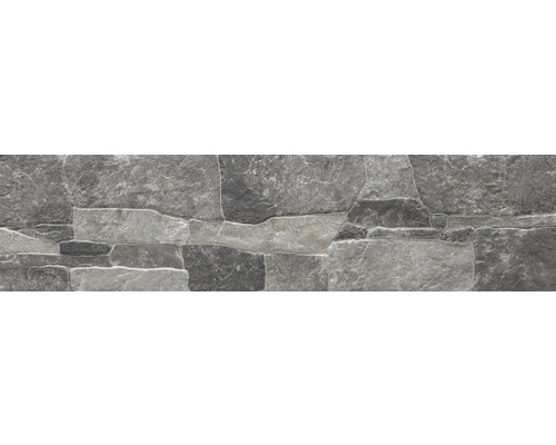 Carreau en grès cérame gris aspect pierre