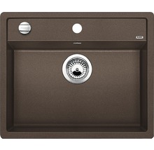 Évier en granit avec évacuation et bouton de commande