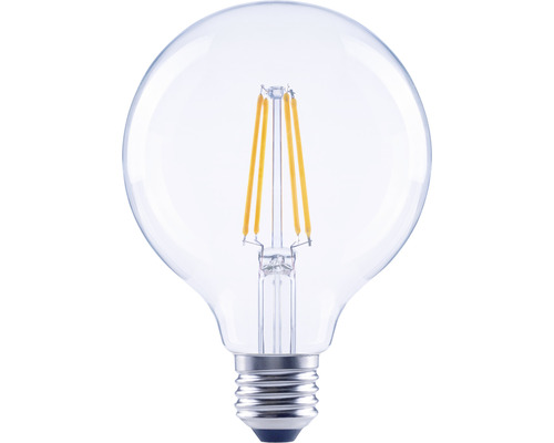 Lampe globe LED FLAIR à intensité lumineuse variable G95 E27/7W(60W) 806 lm 2700 K blanc chaud transparente
