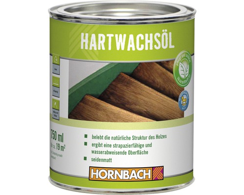 Huile-cire dure incolore HORNBACH 750 ml