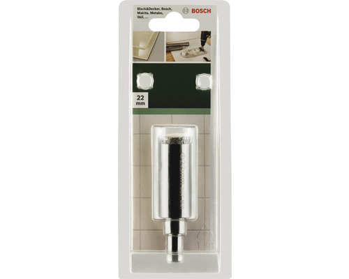 Scie cloche pour carrelage Bosch 22 millimètres dans son emballage