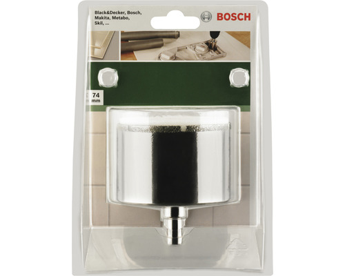 Scie-trépan diamant Bosch 74 mm dans son emballage