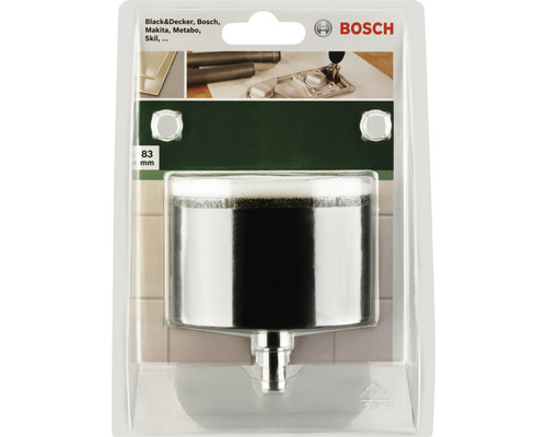 Dispositif d''aspiration Bosch d''un diamètre de 83 millimètres dans son emballage