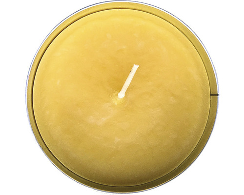 Photophore Citronella Recyle H 6,2 cm Ø 15,3 cm jaune