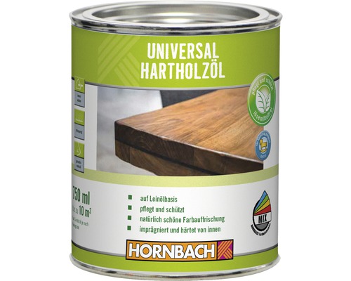 Huile pour bois dur universelle HORNBACH incolore 750 ml Huile pour bois dur universelle HORNBACH incolore 750 ml