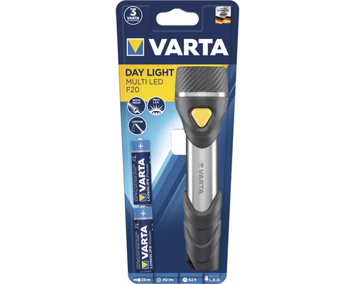 Lampe de poche Varta Day Light Multi LED F20 avec piles