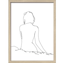 Gerahmtes Bild Sketch A Woman 43x33 cm