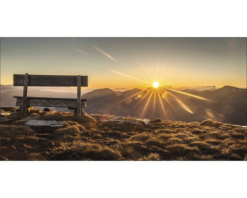 Leinwandbild Bench & Horizon 50x100 cm