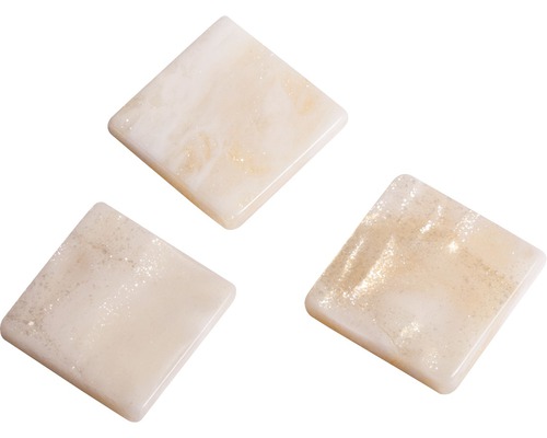 Pierres de mosaïque acrylique 1x1 cm 205 pces marbré blanc Trois carreaux décoratifs carrés