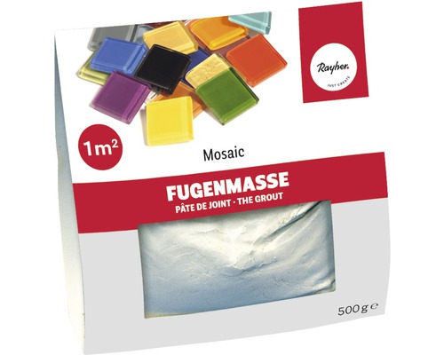Pâte de jointoiement pour travaux de mosaïque 500g Mastic à joint pour mosaïque, paquet de 500 grammes
