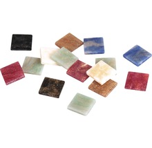 Mélange pierres de mosaïque acrylique 1x1 cm 1200 pces marbré multicolore