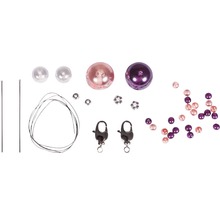 Schmuckset mit Perlen, Schmuckdraht und Verschlüssen