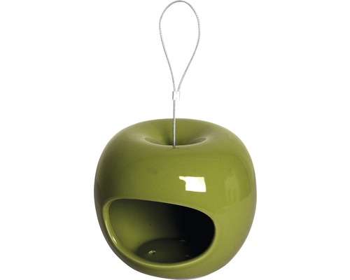 Mangeoire pour oiseaux en forme de pomme avec suspension