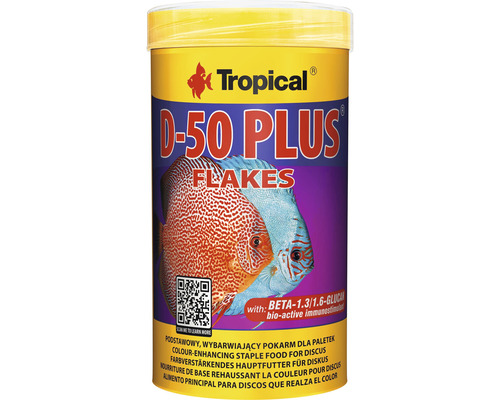 Flockenfutter Tropical D-50 Plus 250 ml Farbfutter Diskus