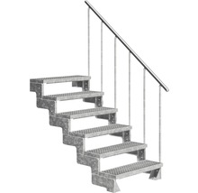 Stahltreppe mit Handlauf für den Aussenbereich