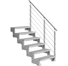 Treppe mit Geländer aus Metall