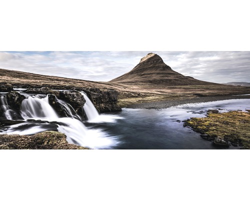 Tableau en verre Nordic Waterfall I 30x80 cm
