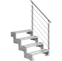 Stahltreppe mit Geländer für den Aussenbereich